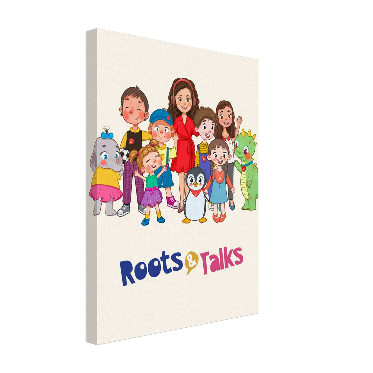 All the Characters Together Canvas Print, Roots & Talks - canvas photo 1