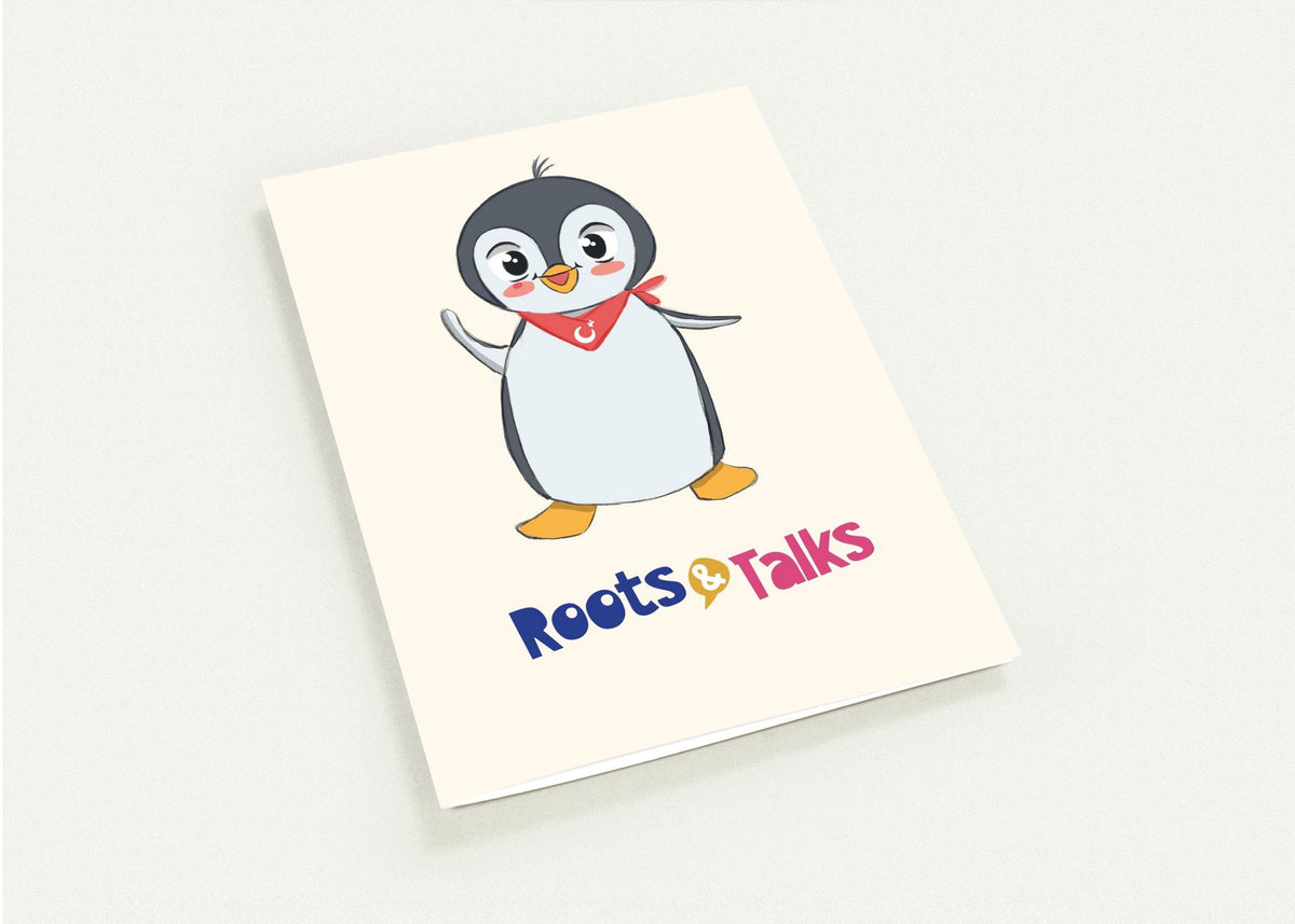 Pingucan Penguin Greeting Cards, Pack of 10, Roots & Talks - greeting card photo 1