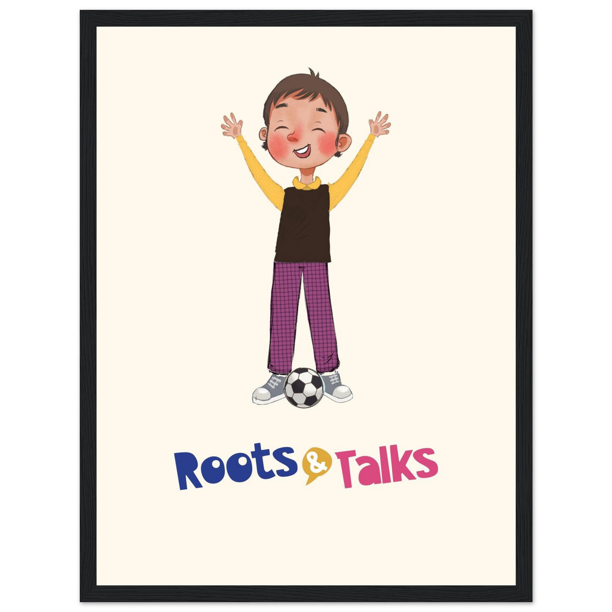Gazi Character Framed Portrait Poster, Roots & Talks - framed poster photo 2