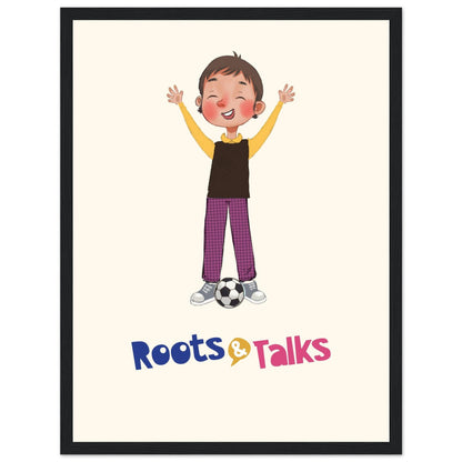 Gazi Character Framed Portrait Poster, Roots & Talks - framed poster photo 2