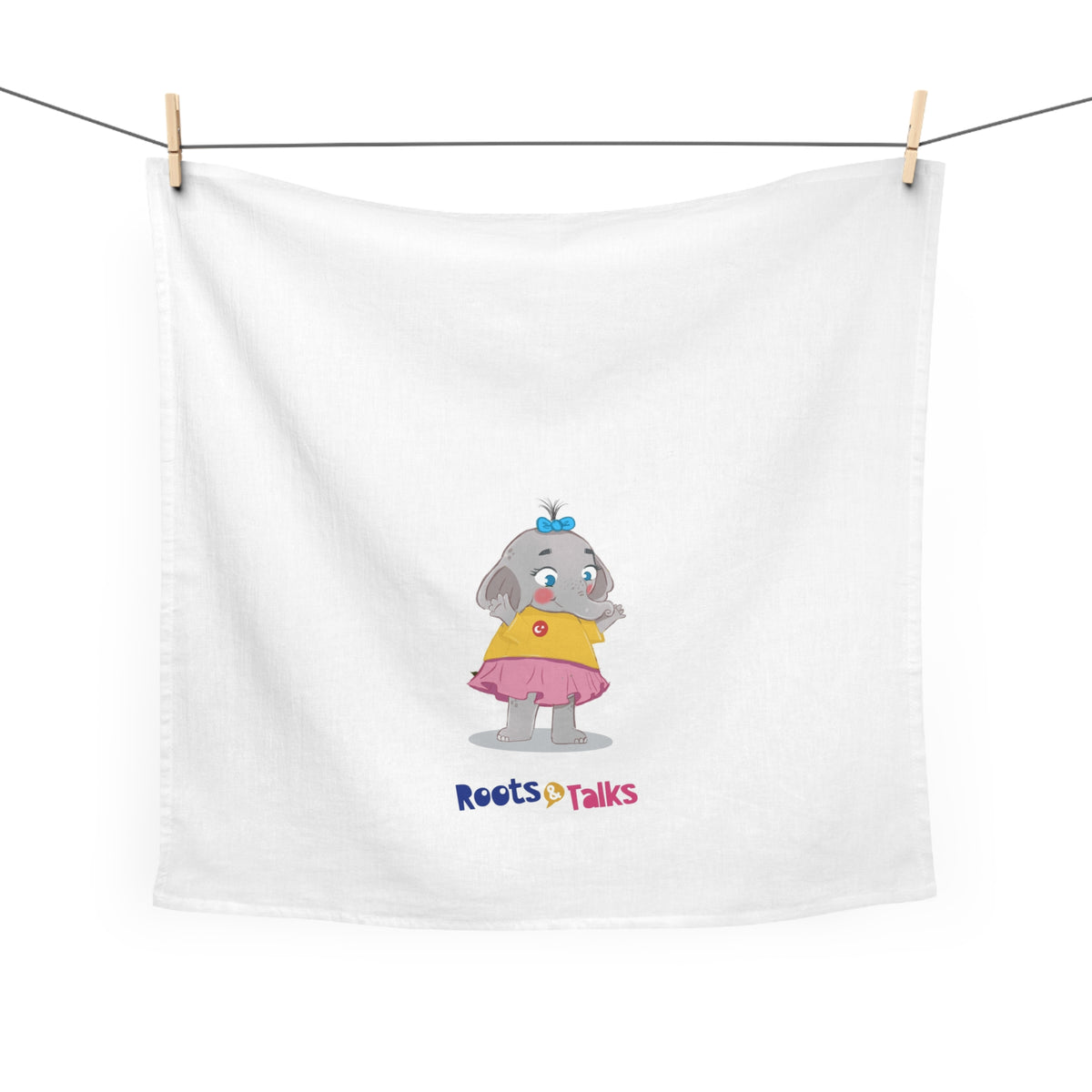 Filiz Elephant Cotton Tea Towel, Roots & Talks - product photo 2