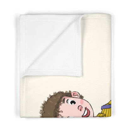 Ahmet Character Soft Fleece Baby Blanket, Roots & Talks - product photo 2