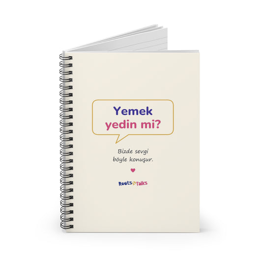 Yemek Yedin Mi? Spiral Notebook, Roots & Talks - product photo 2