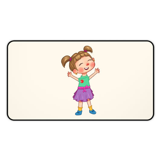 Ela Character Neoprene Desk Mat, 12 × 22 in, Roots & Talks - product photo 1