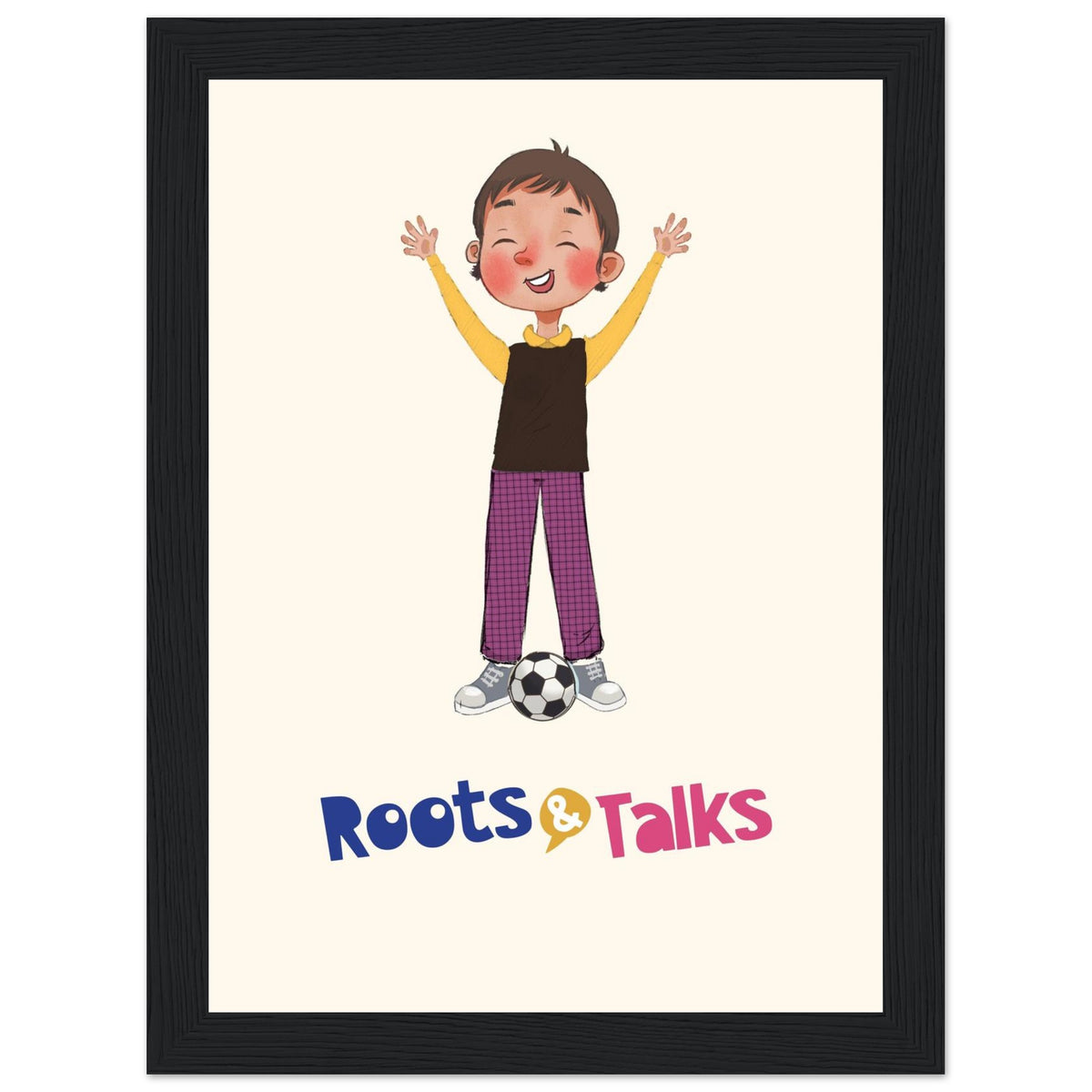 Gazi Character Framed Portrait Poster, Roots & Talks - framed poster photo 1