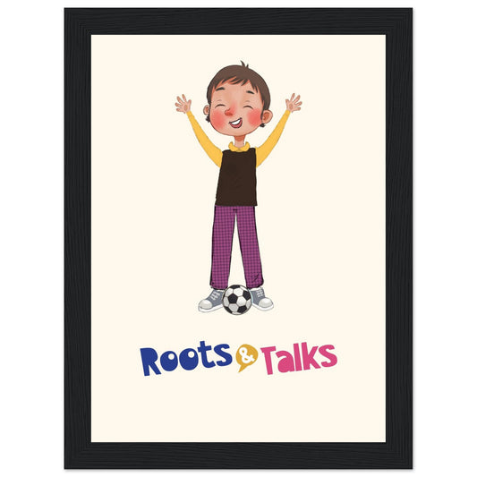 Gazi Character Framed Portrait Poster, Roots & Talks - framed poster photo 1