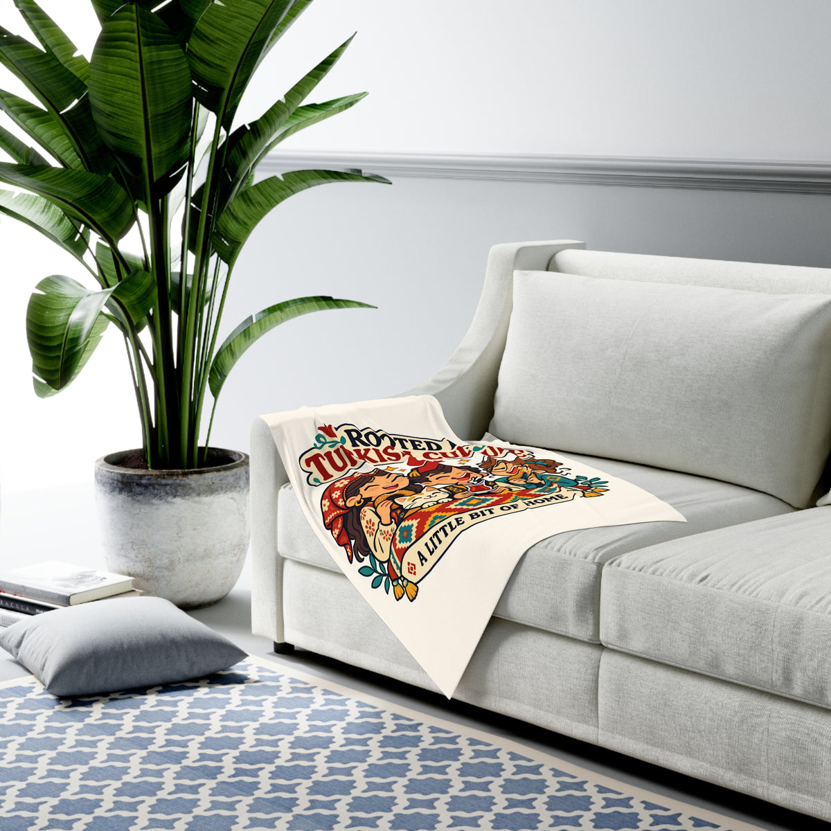 Rooted in Turkish Culture Baby Swaddle Blanket, Roots & Talks - product photo 4