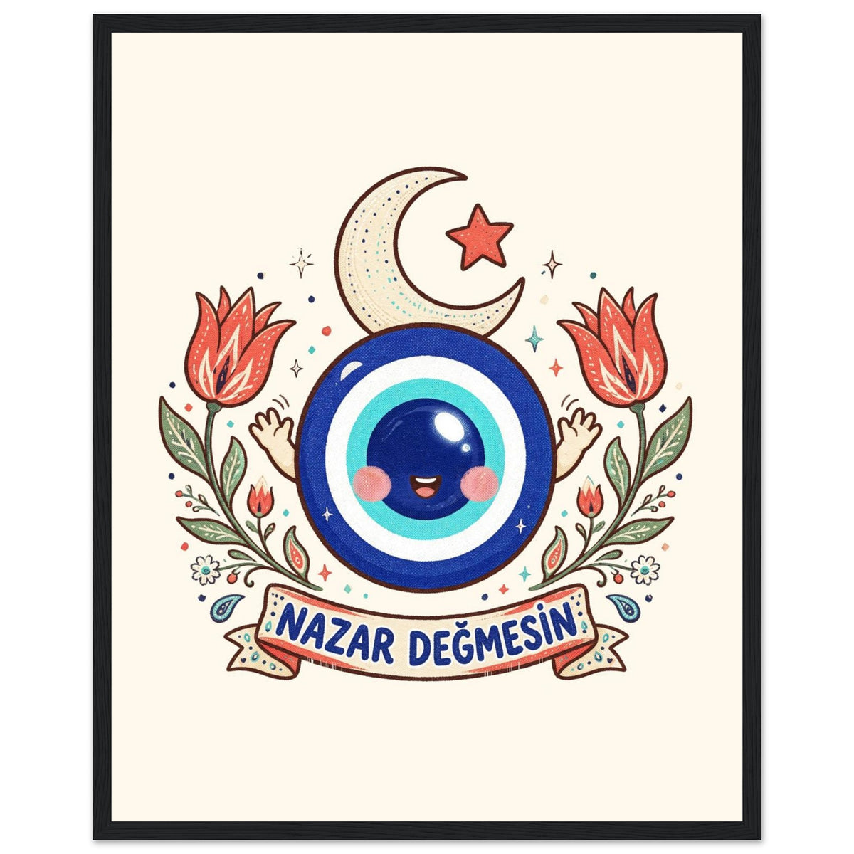 Nazar Değmesin Framed Portrait Poster, Roots & Talks - framed poster photo 4