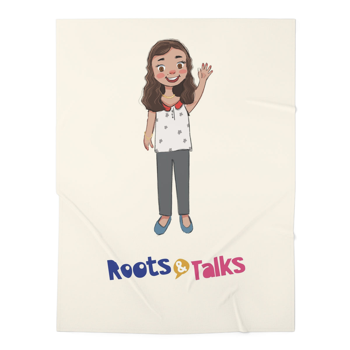Defne Character Baby Swaddle Blanket, Roots & Talks - product photo 1