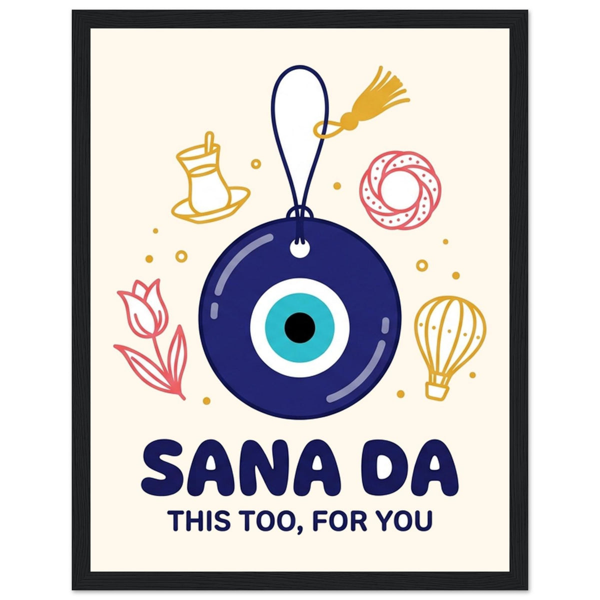 Sana Da Framed Portrait Poster, Roots & Talks - framed poster photo 3
