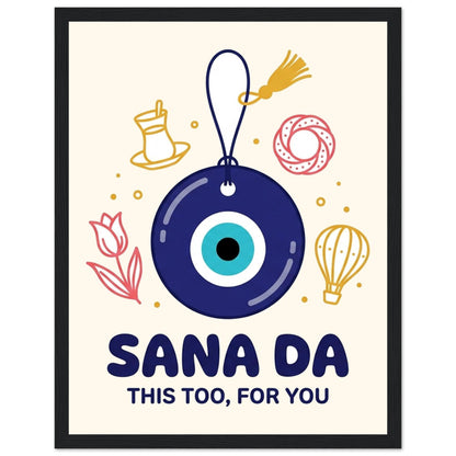 Sana Da Framed Portrait Poster, Roots & Talks - framed poster photo 3