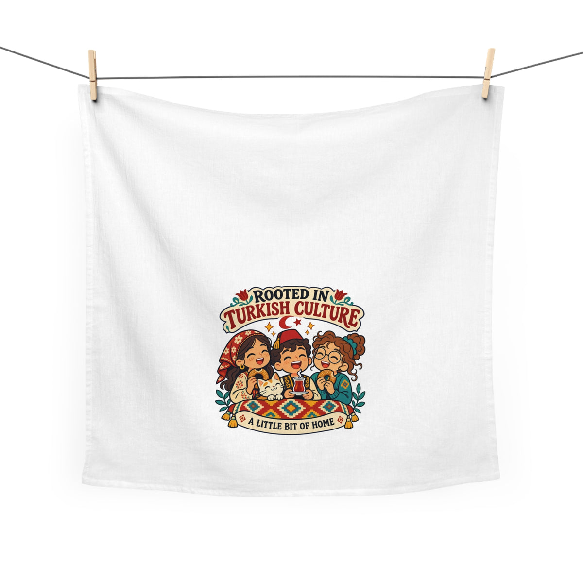 Rooted in Turkish Culture Cotton Tea Towel, Roots & Talks - product photo 2