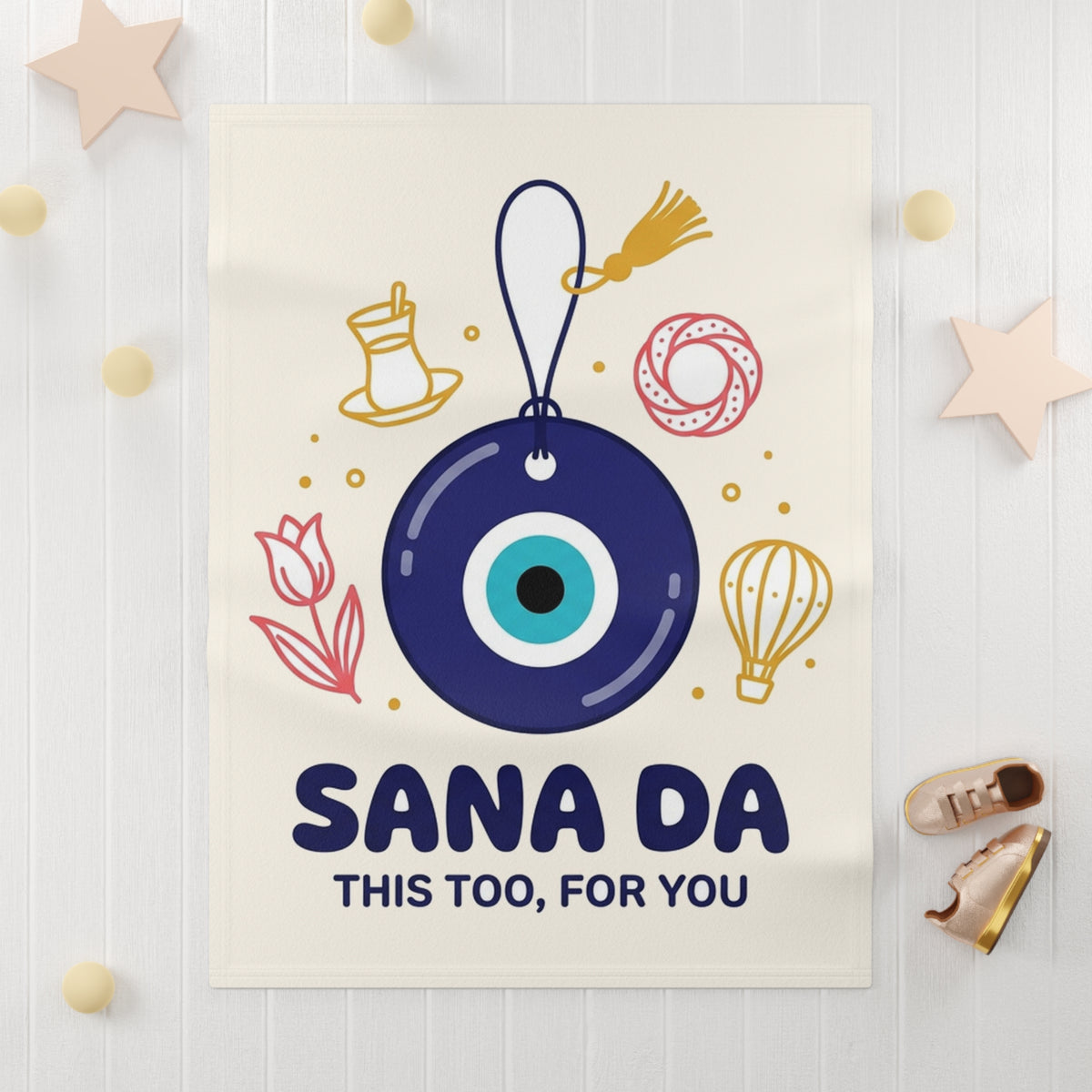 Sana Da Soft Fleece Baby Blanket, Roots & Talks - product photo 3