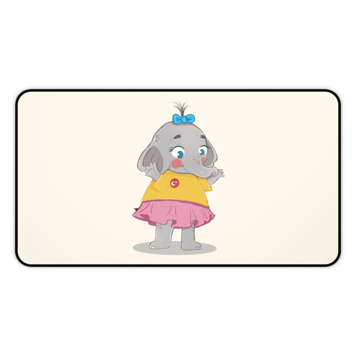 Filiz Elephant Neoprene Desk Mat, 12 × 22 in, Roots & Talks - product photo 1