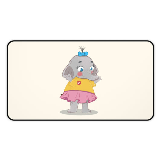 Filiz Elephant Neoprene Desk Mat, 12 × 22 in, Roots & Talks - product photo 1