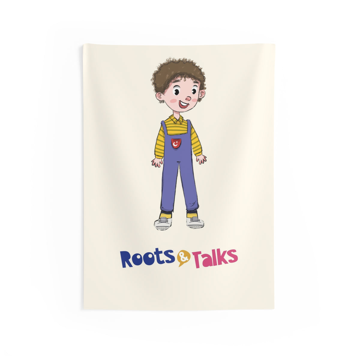 Ahmet Character Indoor Wall Tapestry, 26 × 36 in, Roots & Talks - product photo 1