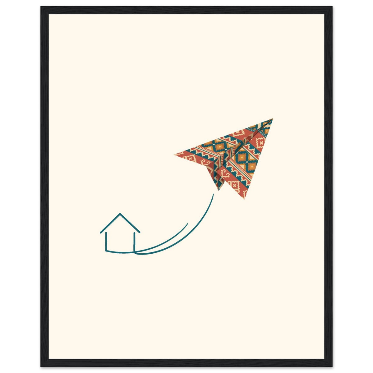 Kilim Flight Framed Portrait Poster, Roots & Talks - framed poster photo 4
