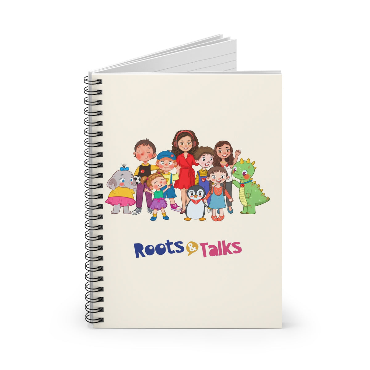All the Characters Together Spiral Notebook, Roots & Talks - product photo 2