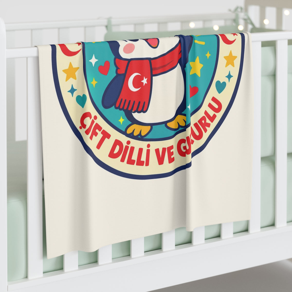 Bilingual & Proud Baby Swaddle Blanket, Roots & Talks - product photo 3
