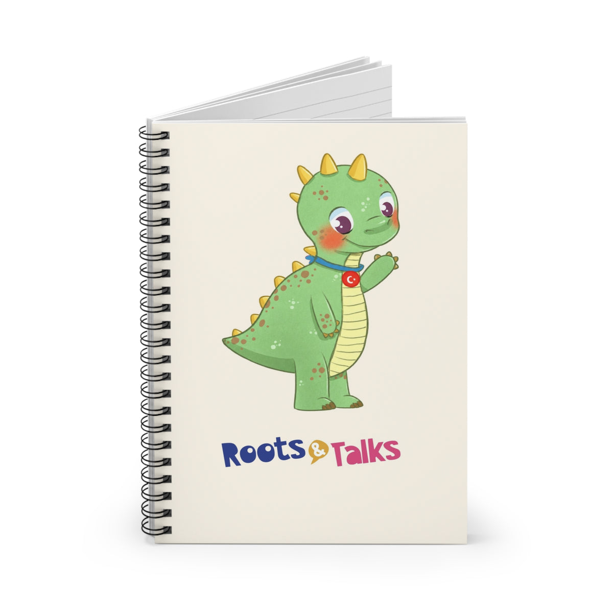 Dino Dinosaur Spiral Notebook, Roots & Talks - product photo 2