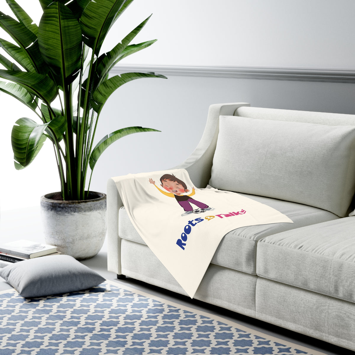 Gazi Character Baby Swaddle Blanket, Roots & Talks - product photo 4