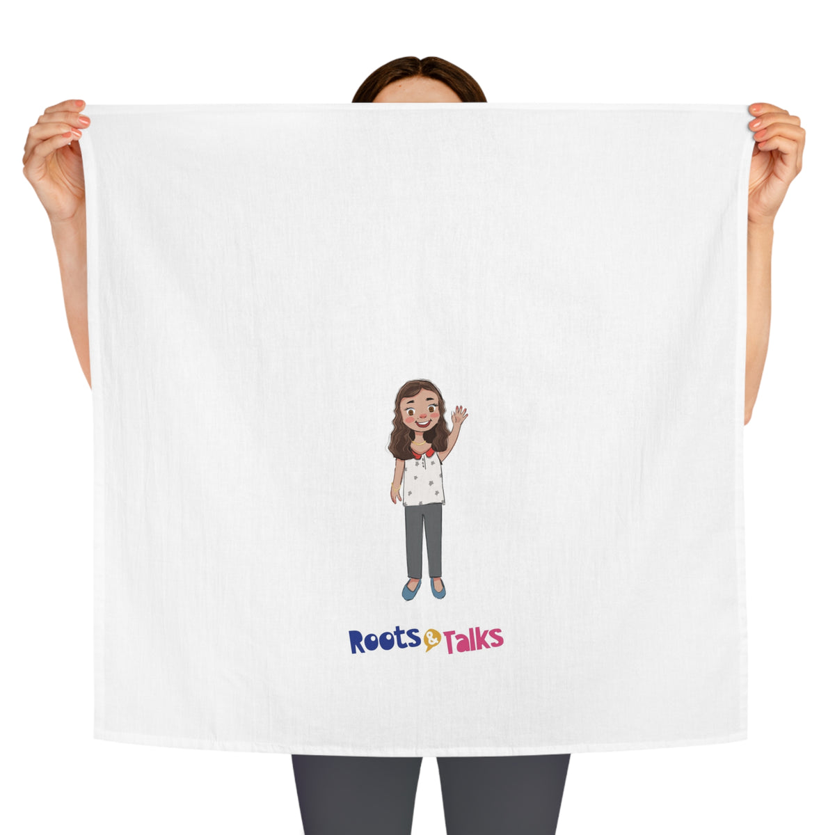 Defne Character Cotton Tea Towel, Roots & Talks - product photo 3