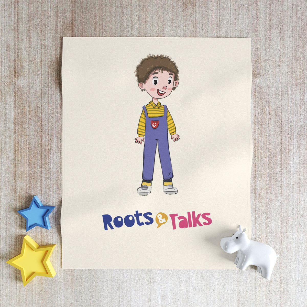 Ahmet Character Throw Blanket, Roots & Talks