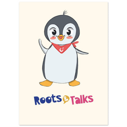 Pingucan Penguin Portrait Poster, Roots & Talks - poster photo 3