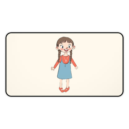 Eylül Character Neoprene Desk Mat, 12 × 22 in, Roots & Talks - product photo 1