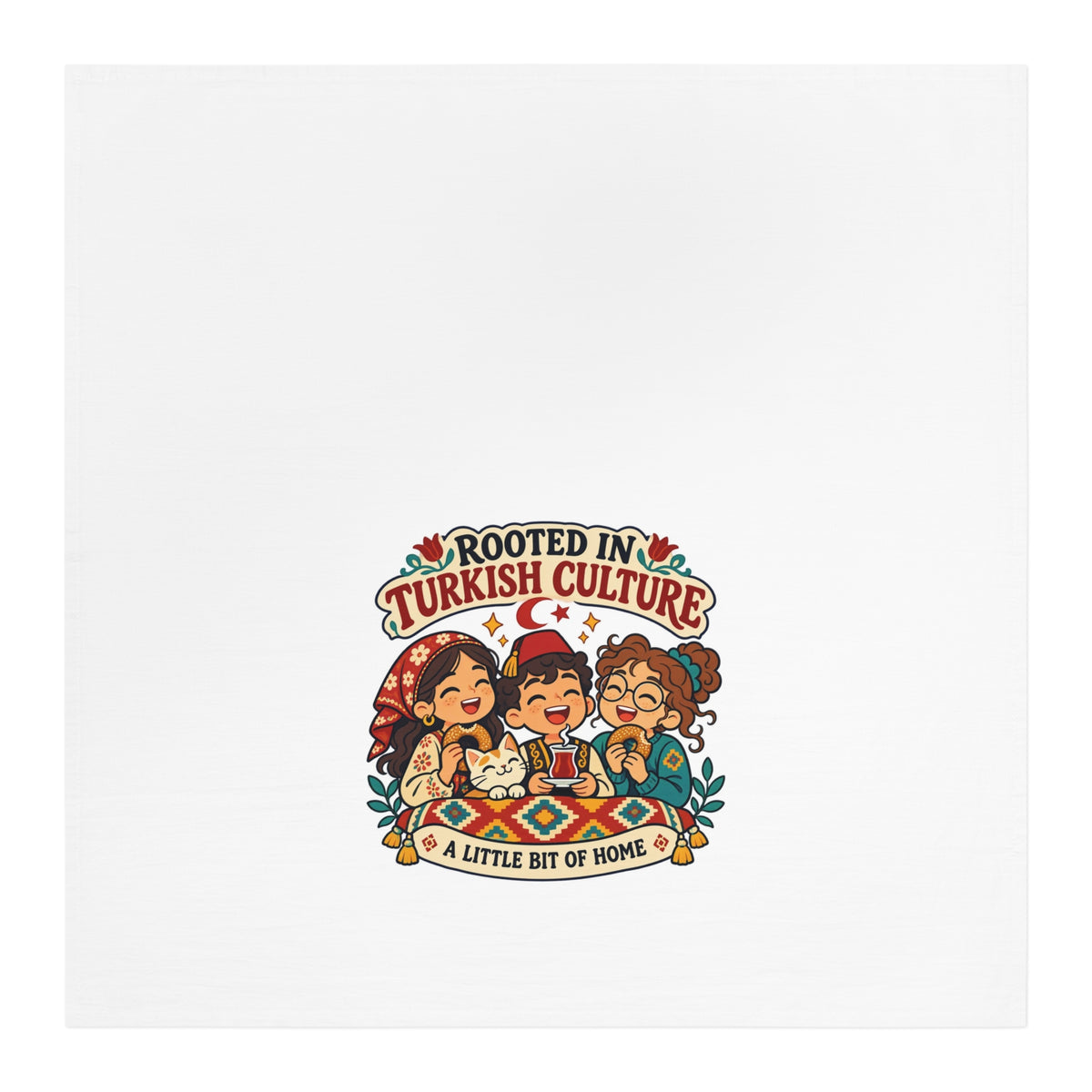 Rooted in Turkish Culture Cotton Tea Towel, Roots & Talks - product photo 1