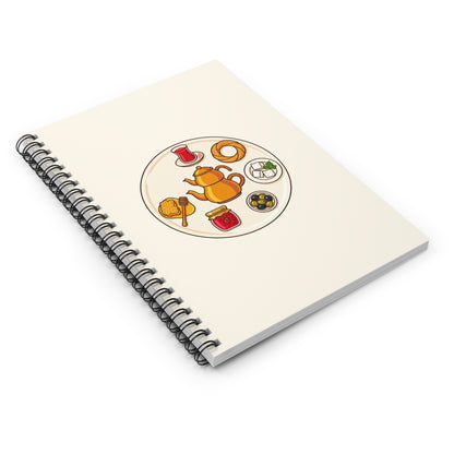 Turkish Breakfast Table Spiral Notebook, Roots & Talks - product photo 3