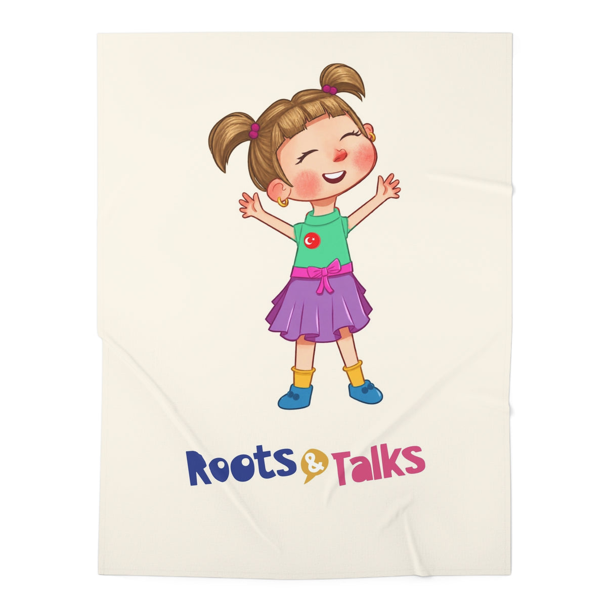 Ela Character Baby Swaddle Blanket, Roots & Talks - product photo 1