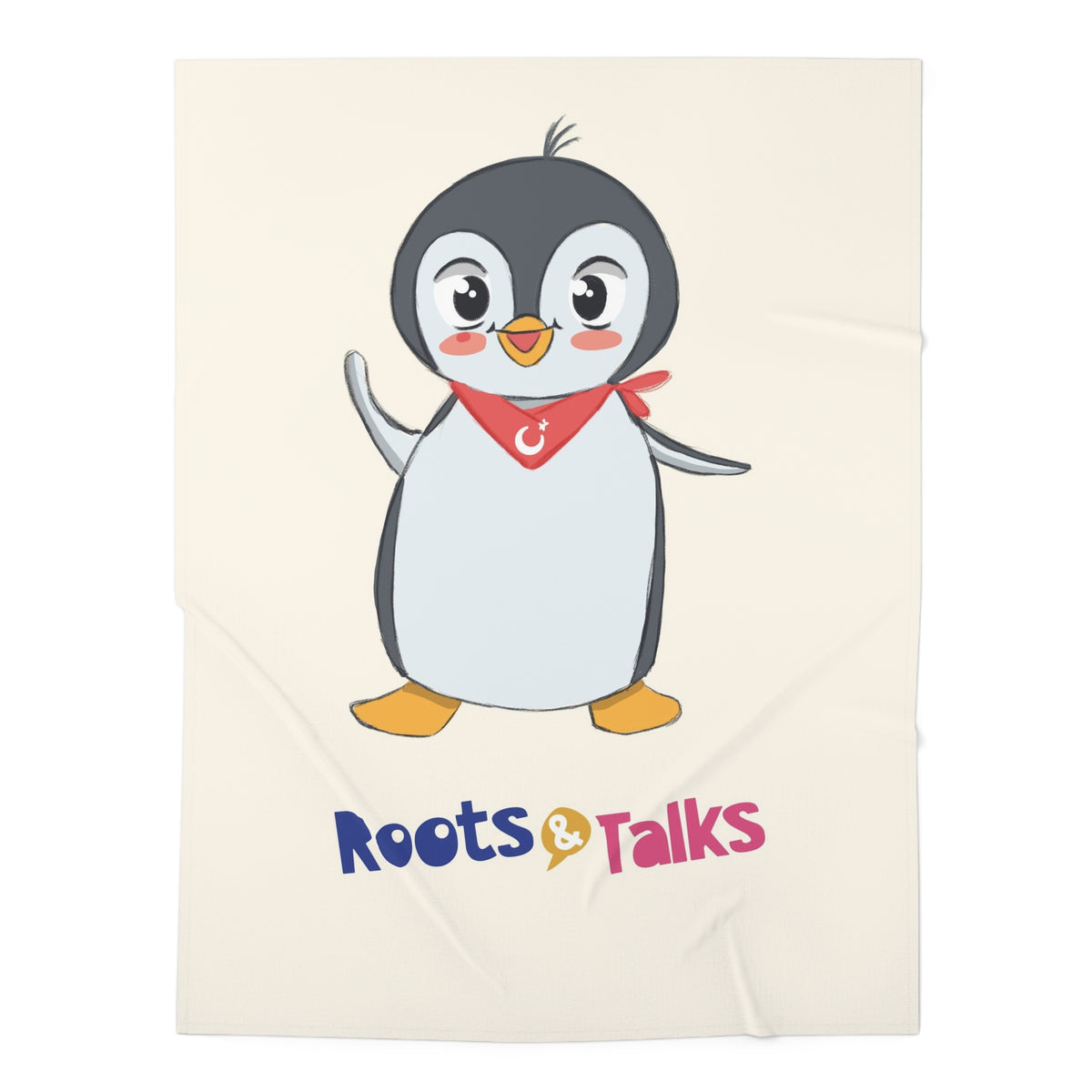 Pingucan Penguin Baby Swaddle Blanket, Roots & Talks - product photo 1