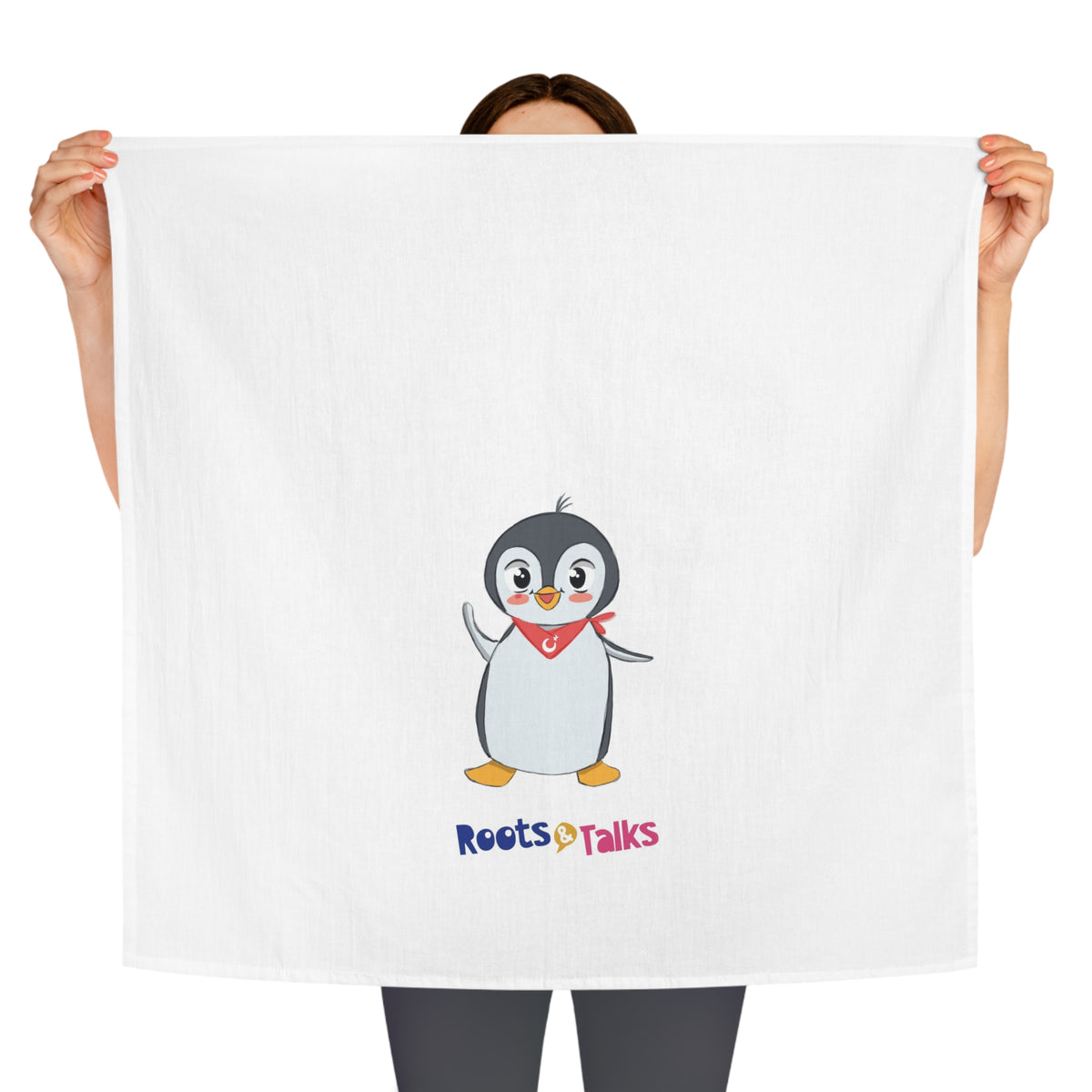 Pingucan Penguin Cotton Tea Towel, Roots & Talks - product photo 3