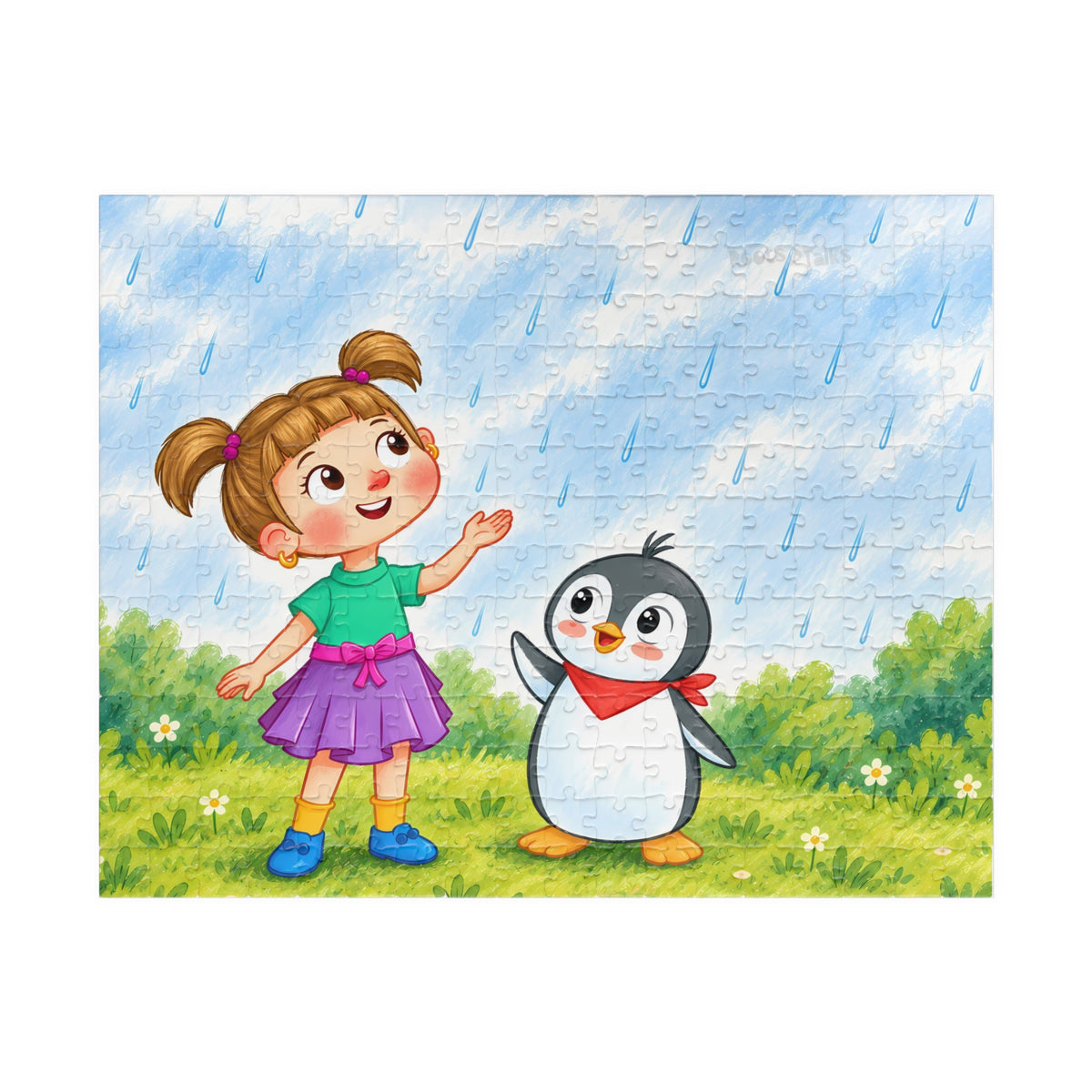 Rainy Day with Pingucan Jigsaw Puzzle, Roots & Talks - product photo 1