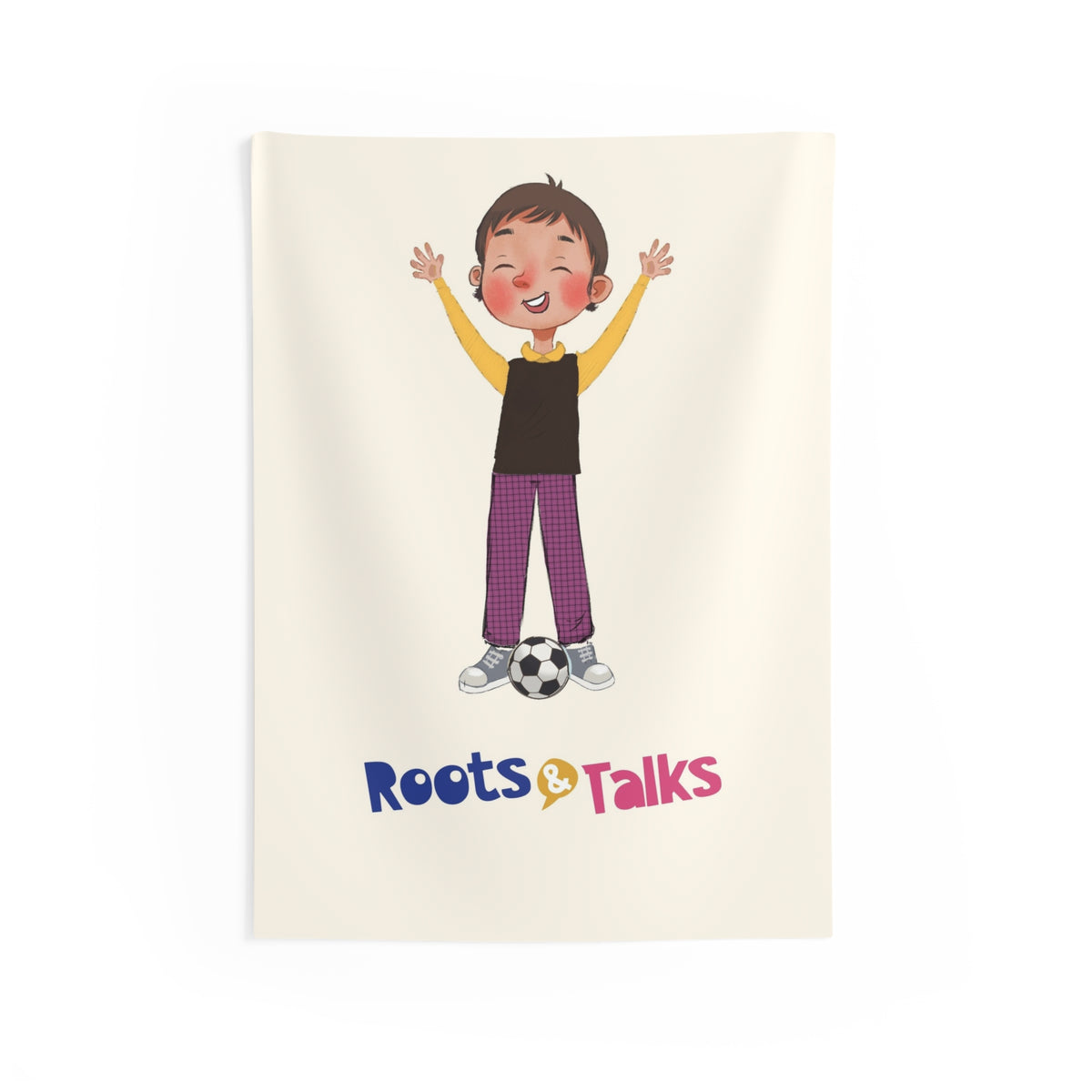 Gazi Character Indoor Wall Tapestry, 26 × 36 in, Roots & Talks - product photo 1