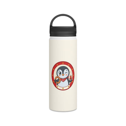 Simit and Tea Badge Stainless Steel Water Bottle, 18 oz, Roots & Talks - product photo 1