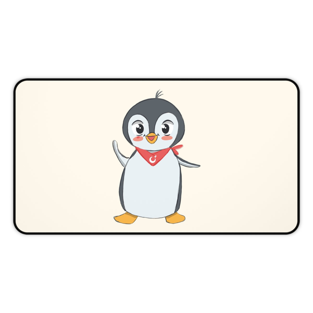 Pingucan Penguin Neoprene Desk Mat, 12 × 22 in, Roots & Talks - product photo 1