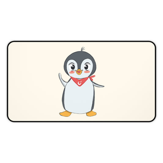Pingucan Penguin Neoprene Desk Mat, 12 × 22 in, Roots & Talks - product photo 1
