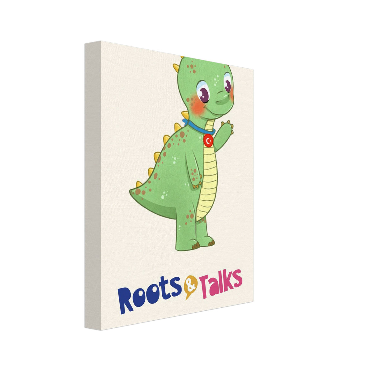 Dino Dinosaur Canvas Print, Roots & Talks - canvas photo 1