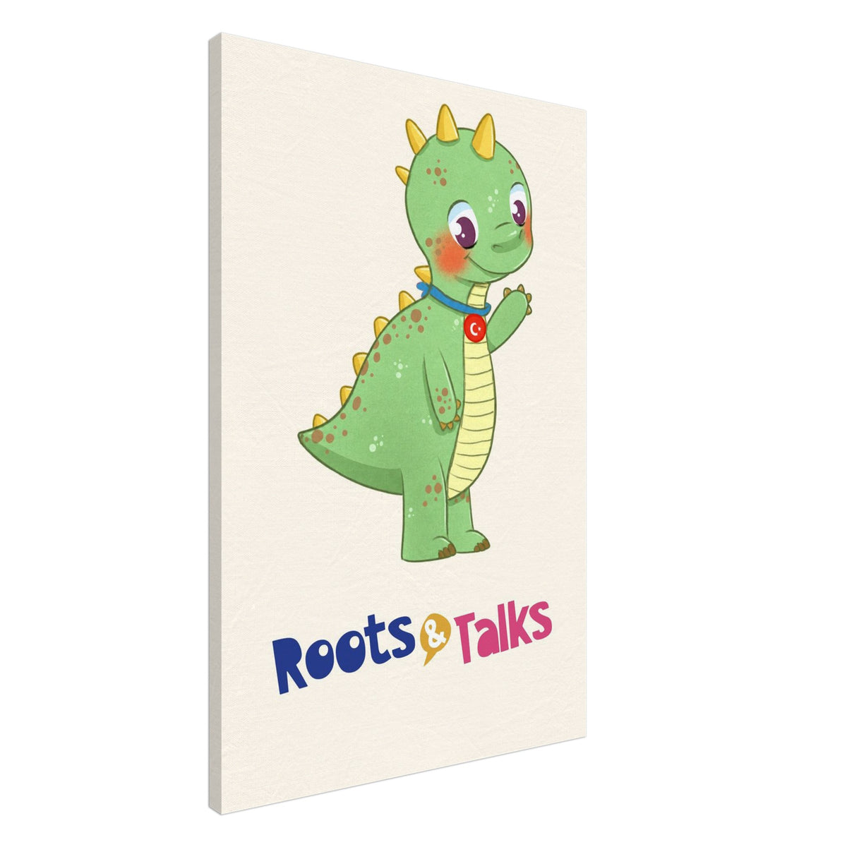 Dino Dinosaur Canvas Print, Roots & Talks - canvas photo 3