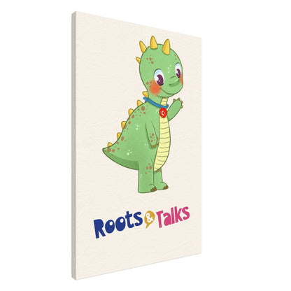 Dino Dinosaur Canvas Print, Roots & Talks - canvas photo 3