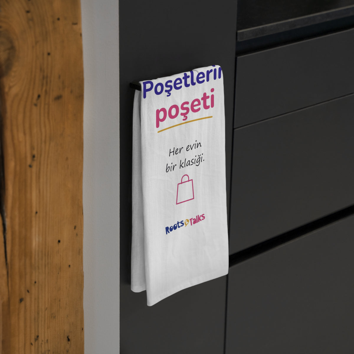 Poşetlerin Poşeti Cotton Tea Towel, Roots & Talks - product photo 4