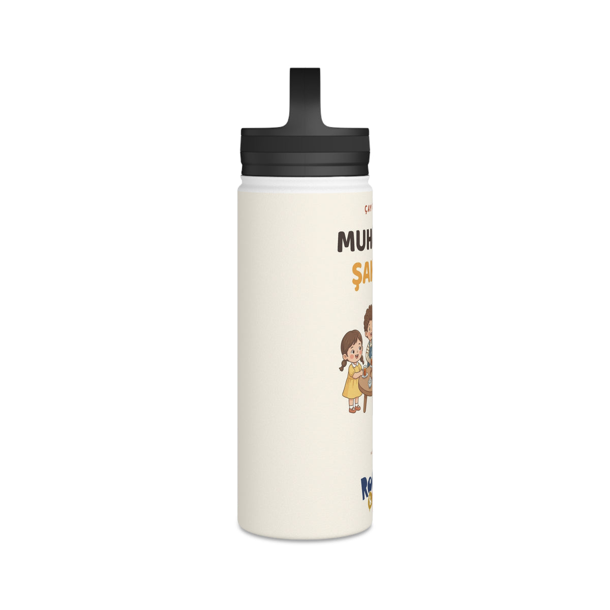Çay Bahane, Muhabbet Şahane Stainless Steel Water Bottle, 18 oz, Roots & Talks - product photo 3