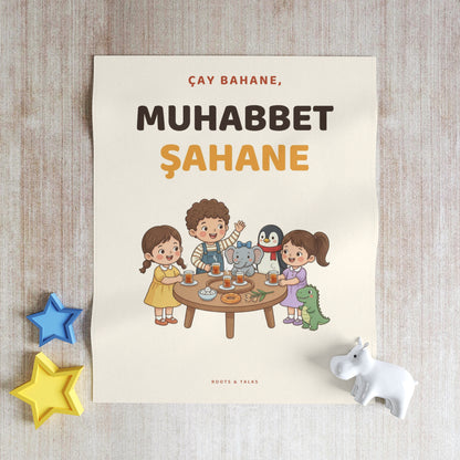 Çay Bahane, Muhabbet Şahane Throw Blanket, Roots & Talks - product photo 4