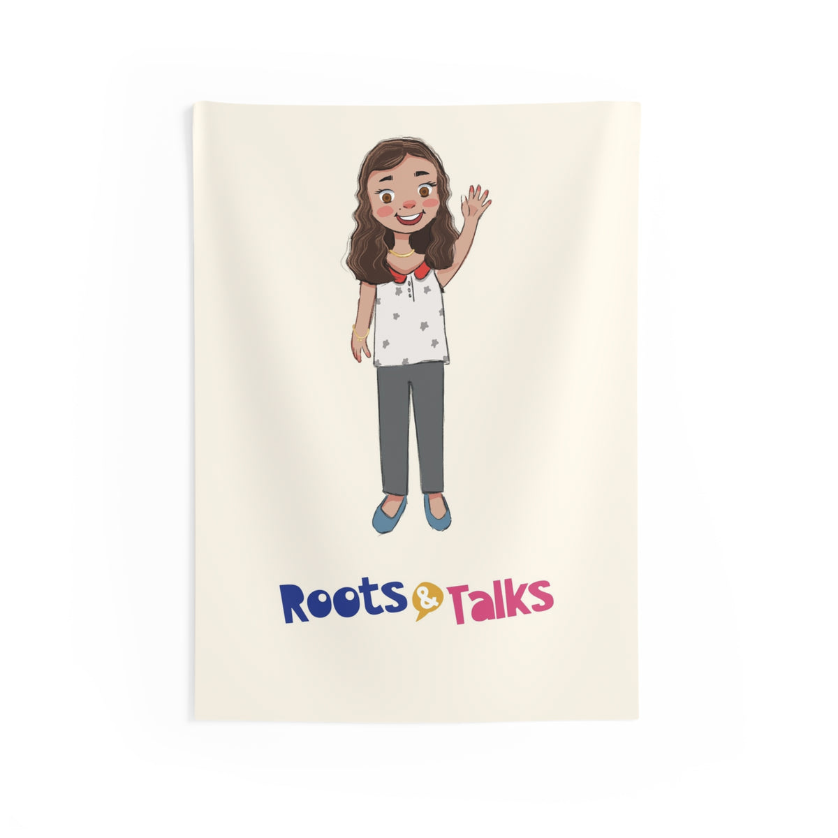 Defne Character Indoor Wall Tapestry, 26 × 36 in, Roots & Talks - product photo 1