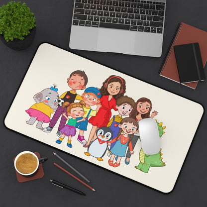 All the Characters Together Neoprene Desk Mat, 12 × 22 in, Roots & Talks - product photo 4