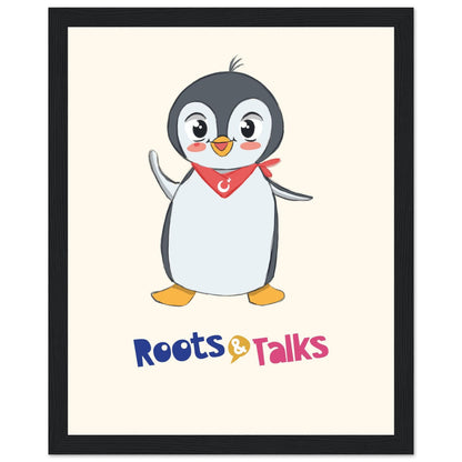 Pingucan Penguin Framed Portrait Poster, Roots & Talks - framed poster photo 6