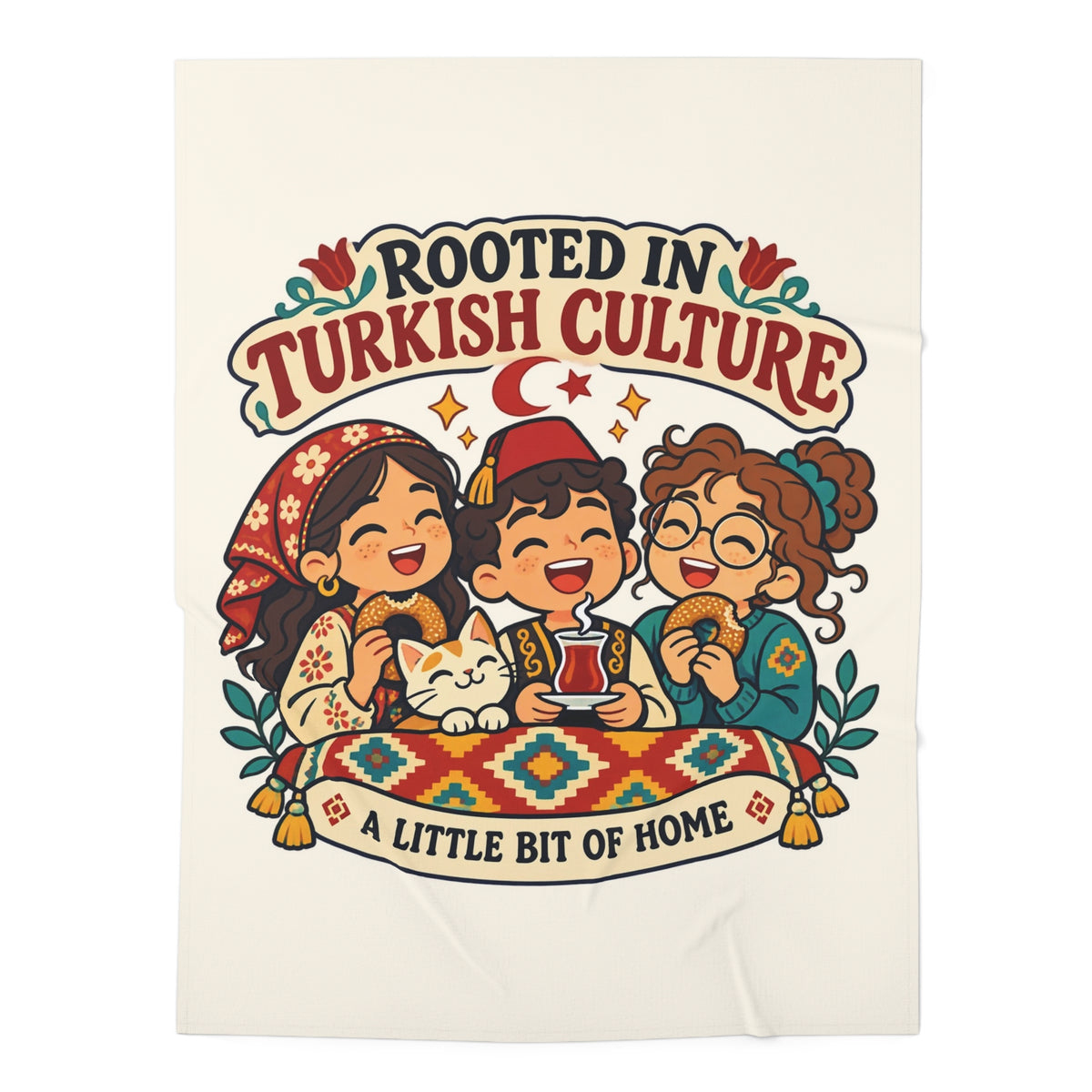Rooted in Turkish Culture Baby Swaddle Blanket, Roots & Talks - product photo 1