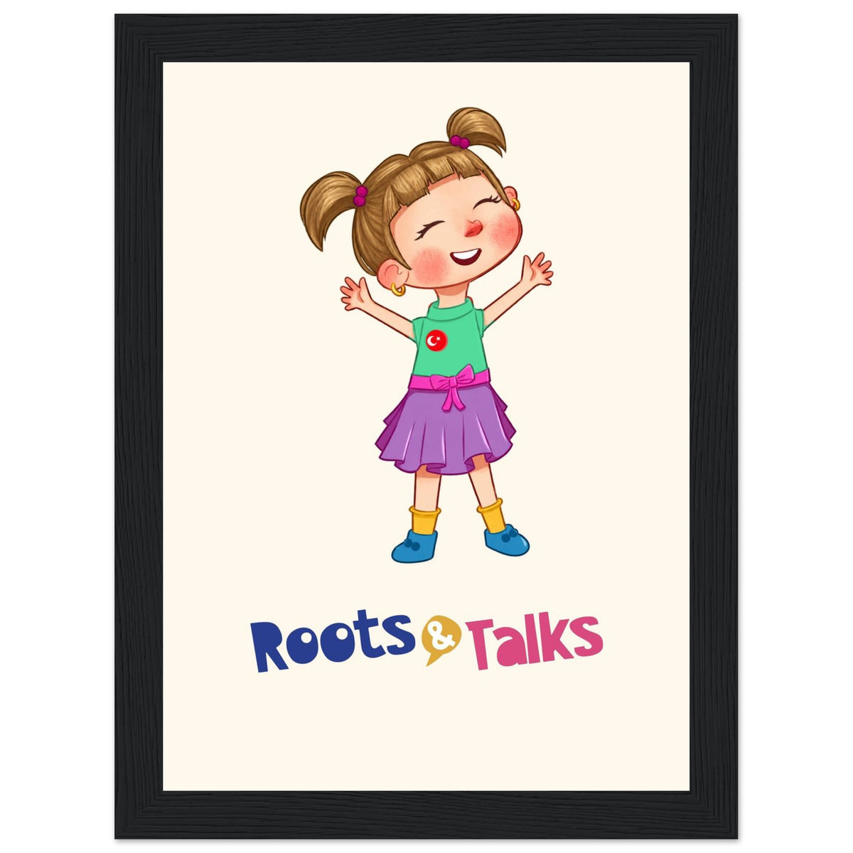 Ela Character Framed Portrait Poster, Roots & Talks - framed poster photo 1